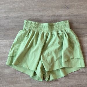 Lululemon Shake It Out Shorts Size XS Green